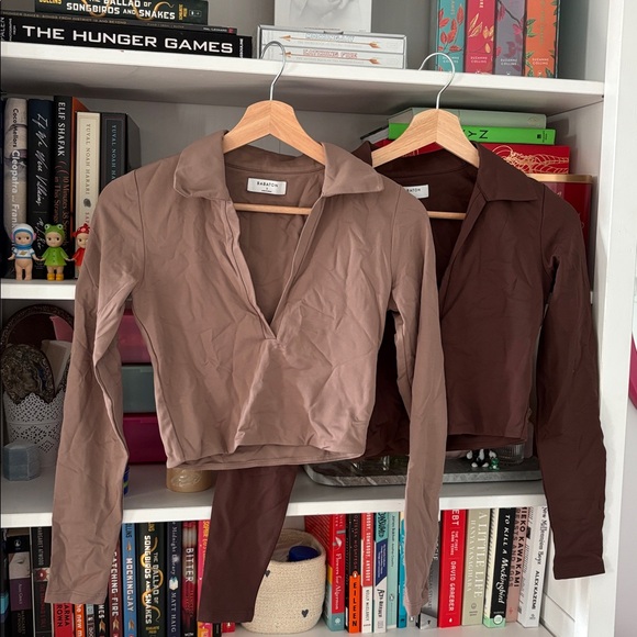 BNWOT babaton aritzia size S polo cropped contour top bundle x2 - Picture 2 of 6